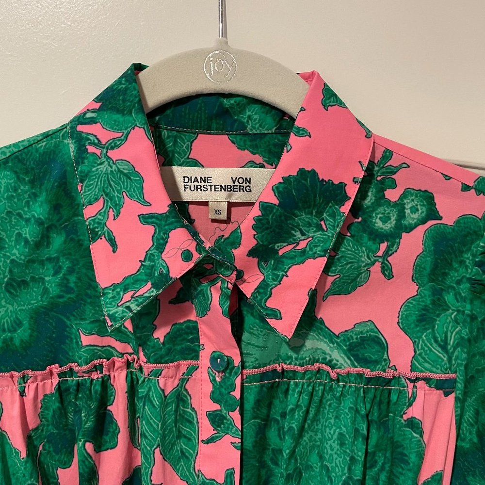 Diane Von Furstenburg, DVF, Cotton Midi Dress, XS